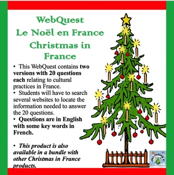 Preview of French Christmas Cultural Webquests (2 versions)