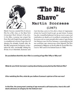 Preview of Cultural impact of the Vietnam war: The Big Shave (Scorsese)