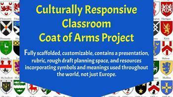 Preview of Culturally Responsive Coat of Arms Project: Fully Customizable