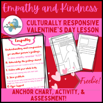 Preview of Culturally Responsive Valentine's Day Empathy and Kindness Social Emotional FREE