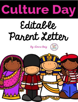 Preview of Culture Day Editable Parent Letter