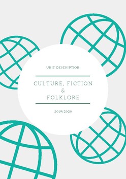 Preview of Culture, Fiction & Folklore Project Description