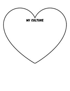 Preview of Culture Heart (What I Love About My Culture)