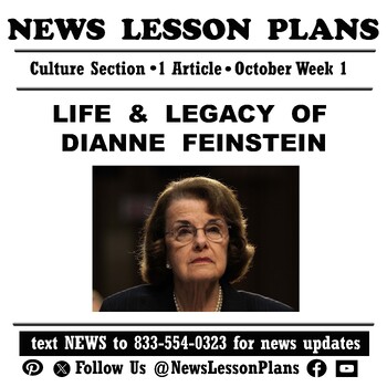 Preview of Culture_ Life & Legacy of Senator Dianne Feinstein_Current Events Reading_2023