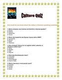 Culture Quiz German speaking Countries