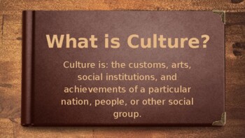 Preview of Culture, Rites of Passage and Identity - Power Point and Task