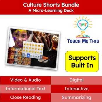 Preview of 6th Grade Culture Shorts Informational Text Reading Passages & Activities