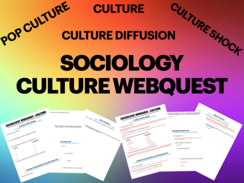 Preview of Culture - Sociology WebQuest