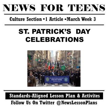 Preview of Culture_St. Patrick’s Day Celebration in USA_Current Events News Reading_2023