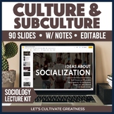 Sociology Culture Subculture Counterculture PPT Slides Lec