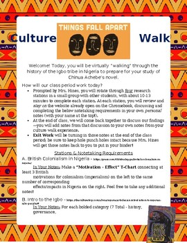 Preview of Culture Walk: Things Fall Apart