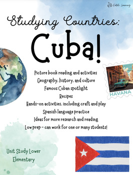 Preview of Culture and Countries Cuba Unit Study, Perfect for Homeschool!