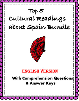 Preview of Culture of Spain Reading Bundle: 5 Readings @30% off! (English Version) 