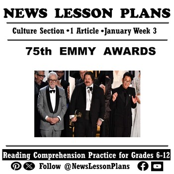 Preview of Culture_75th Emmy Awards_Current Events Reading Comprehension_Jan 2024