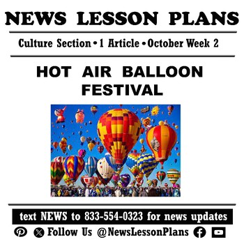 Preview of Culture_Hot Air Balloon Festival_Current Event News Article Reading_2023