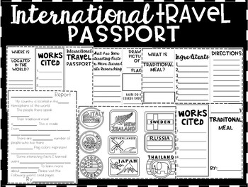 Preview of Cultures Around the World- A World Travel Activity Freebie