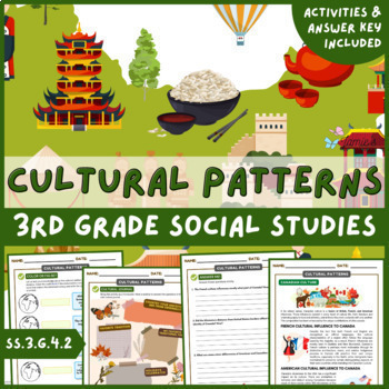 Preview of Cultures in North America Activity & Answer Key 3rd Grade Social Studies