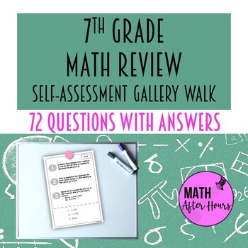 Preview of Cumulative Math Review 7th Grade