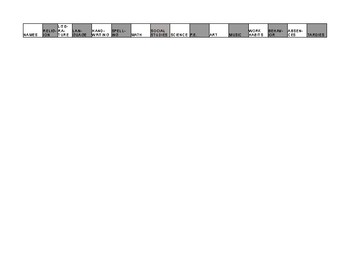 Preview of Cumulative Records File Google SpreadSheet and Excel Document (.xlsx)