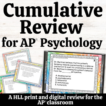 Preview of AP® Psychology Review for AP® Exam | Print and Digital | Multiple Choice and FRQ