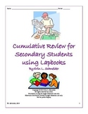 Cumulative Review for Secondary Students using Lapbooks