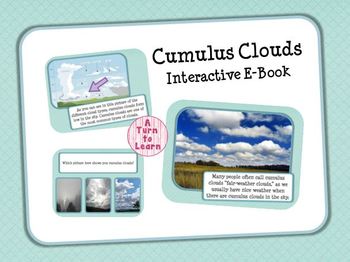 Preview of Cumulus Clouds Interactive E-Book and Games for Smartboard