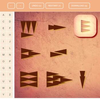 Preview of Cuneiform Writing Online Activity