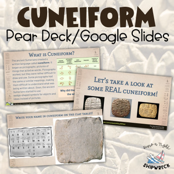 Preview of Cuneiform in Ancient Mesopotamia Interactive Pear Deck Google Slides
