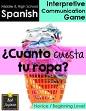 Cuánto cuesta tu ropa - Spanish Clothing Unit Game