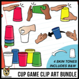 Cup Game Clip Art - Diverse Skin Tones - BUNDLE