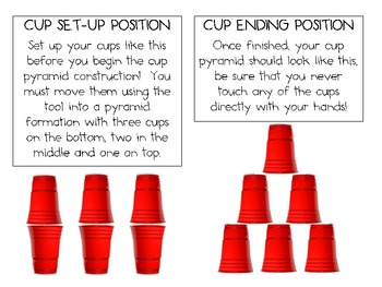 Cup Stacking Stem Challenge - Pre-K Printable Fun