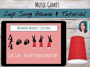 Preview of Cup Song Game: Tutorial, Rhythm, & Movements on Google Slides