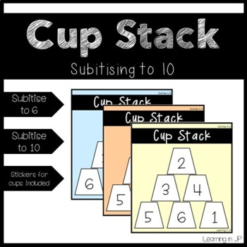 Preview of Cup Stack - subitising