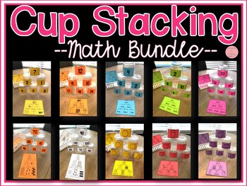 Preview of Cup Stacking MATH BUNDLE