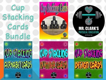 Preview of Cup Stacking Cards Bundle