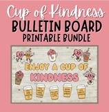 Cup of Kindness Bulletin Board Kit Motivational, Winter, Coffee
