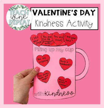 Preview of Cup of Kindness | Valentine's Day Craft | Valentine's Day Activity