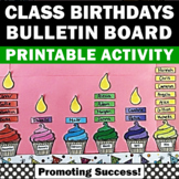 Back to School Bulletin Board Birthday Display Chart Candl