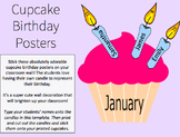 Cupcake Birthday Posters/Charts - Happy birthday!! start o