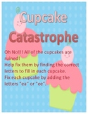 Cupcake Catastrophe - Words with EE and EA Vowel Teams