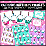 Cupcake Classroom Birthday Chart / Bulletin Board