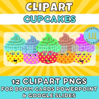Preview of Cupcake Clip Art - cake clipart - food clipart