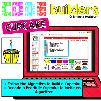 Preview of Cupcake Code Builders - Computer Science Digital Activities 