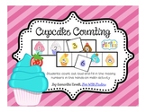 Cupcake Counting; number order and recognition math center