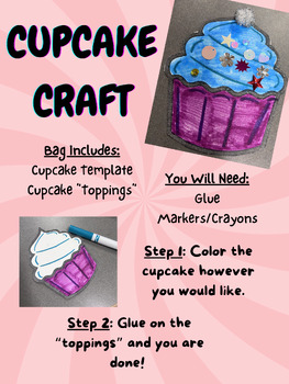 Preview of Cupcake Craft Make-and-Take Craft Kit Instructions