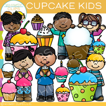 Preview of Kids Cupcake Clip Art