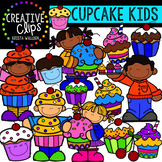 Cupcake Kids Clipart {Creative Clips Clipart}