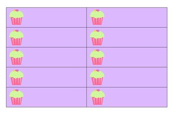 Preview of Cupcake Labels