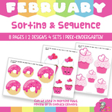 Cupcake Size Sequencing and Sorting Activities for PreK-Ki