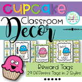 Cupcake Themed Reward Tags